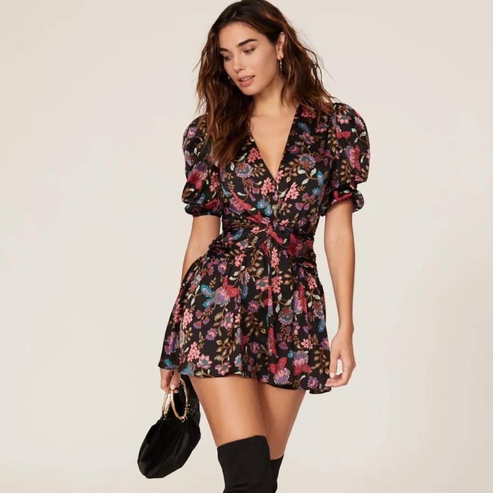 MISA floral mini dress NWT